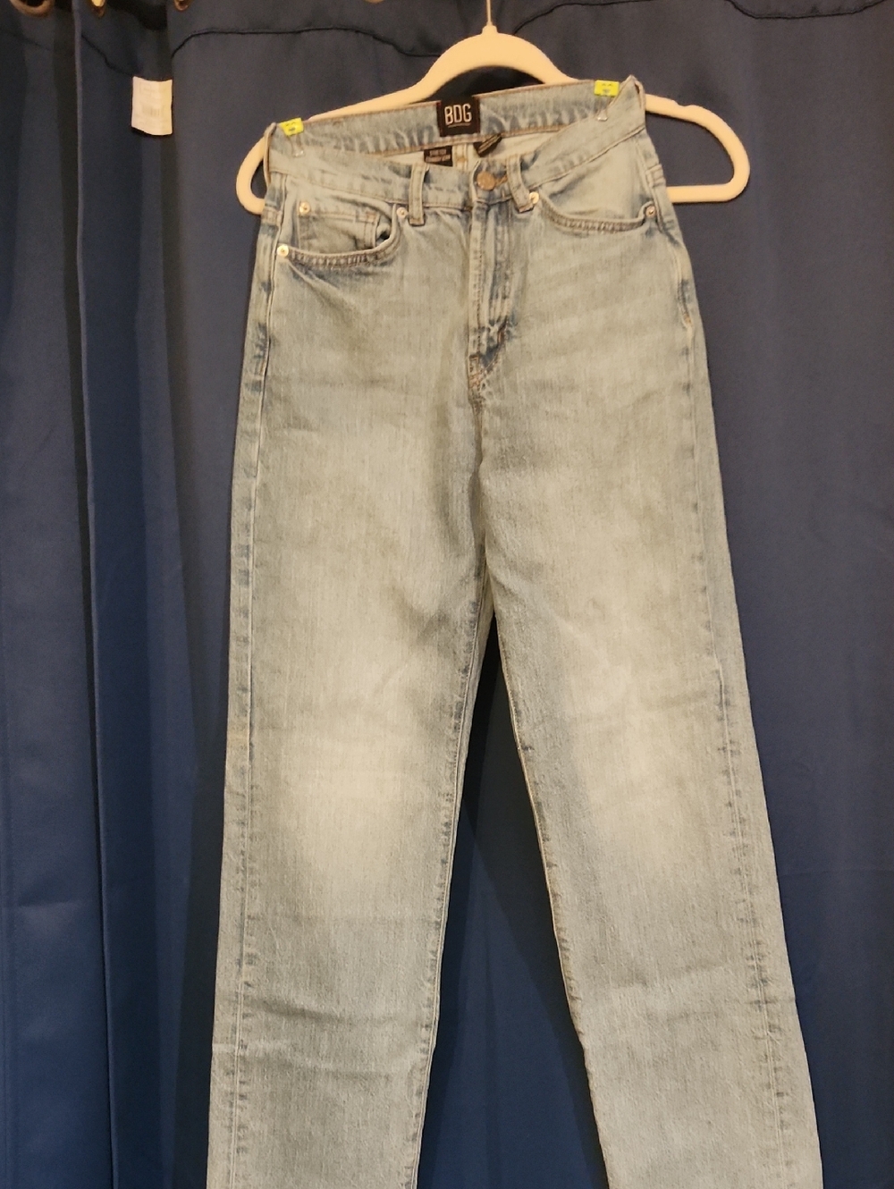 BDG Women's Pale Blue Straight-Leg Jeans